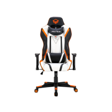 Meetion MT-CHR15 Gamer szék - Fehér/Fekete/Narancssárga (MT-CHR15 BWO) forgószék