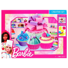Mega Creative - Barbie süteménykészítő gyurmakészlet - 6 színű, alátéttel gyurma