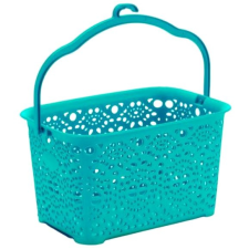 MEGA PLAST MONAKO csipesztartó kosár, 13×23,5×15,5 cm, türkiz bútor