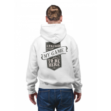  Megállítottam a játékot, hogy itt legyek - Unisex Zipzáros Pulóver női pulóver, kardigán