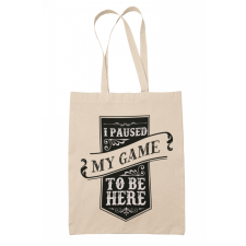 Megállítottam a játékot, hogy itt legyek - Vászontáska kézitáska és bőrönd