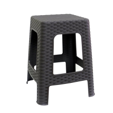 MEGAPLAST MEGA PLAST II puff 45x35,5x35,5 cm, polyrattan, wenge kerti bútor