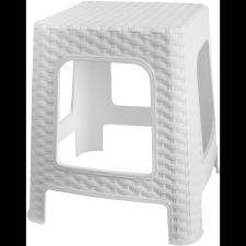 MEGAPLAST puff I 36x33x33 cm, polyrattan, fehér (146000437) kerti bútor