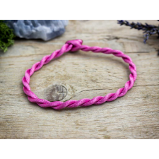 Megérzés pink textil karkötő karkötő