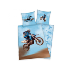  Megfordítható pamut lepedő Herding MOTOCROSS, 140/200+70/90 lakástextília
