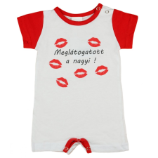Meglátogatott a nagyi! feliratos Napozó rugdalózó