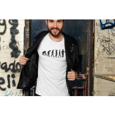  Méhész evolúció fehér póló egyedi ajándék