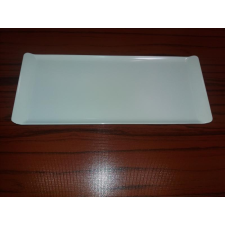  Melamin szögletes tányér, fehér, 38X16 cm, 288012 tányér és evőeszköz