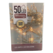  MELEG FEHÉR FÉNYFÜZÉR, 50 LEDES karácsonyfa izzósor