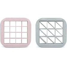 Melii Vykrajovač na sendviče 2 ks čtverec a trojúhelník růžový/ šedý sütés és főzés