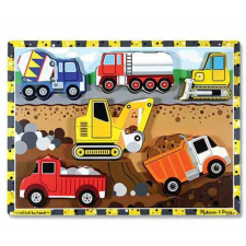  Melissa &amp; Doug 13726  KÉSZSÉGFEJLESZTŐ JÁTÉK KÖNNYEN MEGFOGHATÓ PUZZLE MUNKAGÉPEK puzzle, kirakós