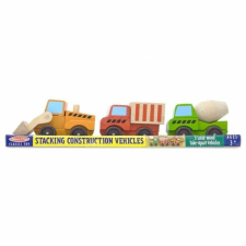 Melissa & Doug fa járművek - Építkezés autópálya és játékautó
