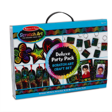 Melissa &amp; Doug Kreatív játék, Képkarc, deluxe party készlet kreatív és készségfejlesztő