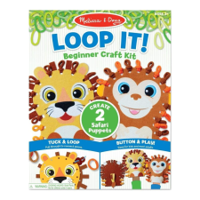 Melissa & Doug kreatív játék kezdőknek, hurkold! - vadállatka bábok kreatív és készségfejlesztő