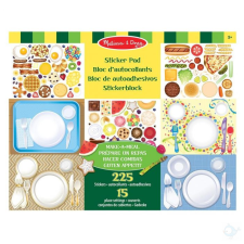 Melissa & Doug Kreatív játék, Matrica készlet, ételkészítés kreatív és készségfejlesztő