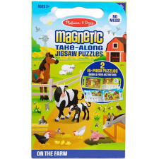 Melissa &amp; Doug mágneses puzzle farm puzzle, kirakós