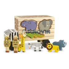 Melissa & Doug Melissa & Doug: Fa Készségfejlesztő Játék, Állatos Formaillesztő készségfejlesztő