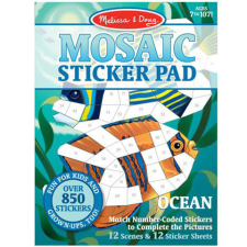 Melissa &amp; Doug mozaik matrica füzet Óceán kreatív és készségfejlesztő