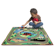 Melissa and Doug Játszószőnyeg 100x90 cm, város utcái 4db járművel kreatív és készségfejlesztő