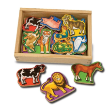 Melissa & Doug Fa állatok mágnesekkel kreatív és készségfejlesztő