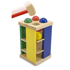 Melissa & Doug Fa torony kalapáccsal és golyókkal barkácsolás