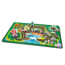 Melissa & Doug játszószőnyeg 112x66 cm, Mancs Őrjárat - Kaland-öböl autópálya és játékautó