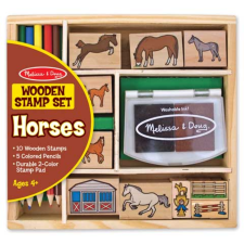 Melissa & Doug Lovak fa nyomdakészlet - Melissa & Doug kreatív és készségfejlesztő