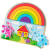 Melissa & Doug Melissa&amp;Doug - Szivárvány puzzle fa készségfejlesztő játék