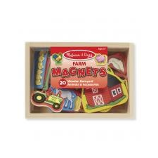 Melissa & Doug Melissa & Doug Fa készségfejlesztő játék, Mágneses farm készlet puzzle, kirakós