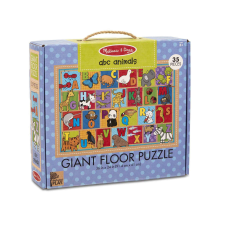 Melissa & Doug Oktatási játék - Az első öko padló puzzle Animal Alphabet puzzle, kirakós