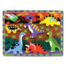 Melissa & Doug Puzzle lemn megkönnyebbülésben Dinozauri Melissa és Doug puzzle, kirakós