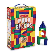 Melissa & Doug Színes fakockák 100 fajáték