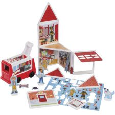 Melissa & Doug Tűzoltóállomás mágneses játékkészlet - Melissa &; Doug mágneses építőjáték