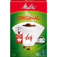 Melitta KÁVÉSZŰRŐ PAPÍR 1x4 / 80 fehér + vízkőmentesítő beépíthető gépek kiegészítői