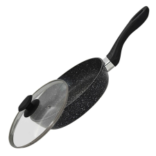 Mély serpenyő fedővel GP-34228, márvány burkolat, 28cm edény