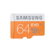  Memóriakártya SAMSUNG EVO 64GB microSD+adapter memóriakártya