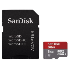  Memóriakártya SANDISK MICRO SDXC ANDROID KÁRTYA, CLASS 10, 8GB ADAPTER, MEMORY ZONE memóriakártya