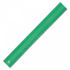 Memoris Vonalzó 30cm, hajlékony MF922538 műanyag zöld vonalzó