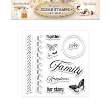 Memory Place Szilikonbélyegző - My Family - Stamp Set (1 csomag) bélyegző