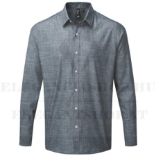  MEN'S COTTON SLUB CHAMBRAY h.u ing - Indigó férfi ing