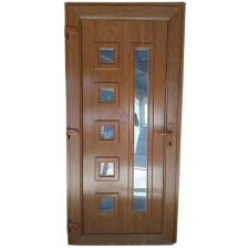  Mendy - Aranytölgy - Műanyag Bejárati ajtó / 98x208 / nyílászáró