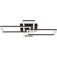  Mennyezeti designer LED lámpa (24W/1200Lumen) fekete, természetes fehér világítás