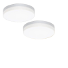  Mennyezeti lámpa, energiahatékony, minimalista dizájn, 2 részes, meleg fehér