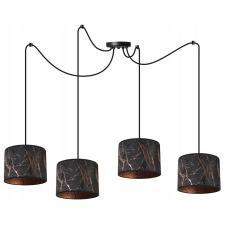  MENNYEZETI LÁMPA, PÓK MINTÁS LÁMPABURNY, RÉZ világítás