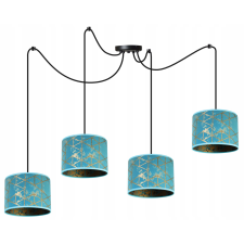  MENNYEZETI LÁMPA, PÓKMINTÁS LÁMPABURNY, ARANY világítás