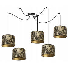  MENNYEZETI LÁMPA, PÓKMINTÁS LÁMPABURNY, ARANY világítás