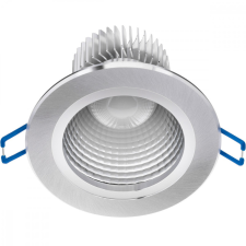 Mennyezeti lámpatest 9W süllyesztett LED DOWNLIGHT MÉLY, kerek 4000K 720lm ezüst világítás