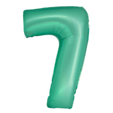 Menta 7-es Mint Mat szám fólia lufi 76 cm party kellék
