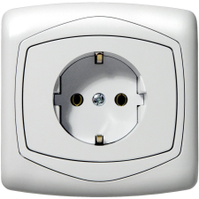  Mentavill dugalj Ton földelt fehér villanyszerelés