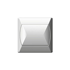 Mentavill Kapcsoló (101), egy pólusú, komplett (Akcent) fehér villanyszerelés